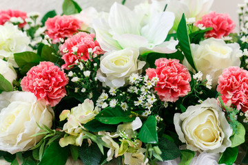 Artificial flower for wedding and party decoration.