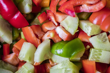 fresh cut vegetables