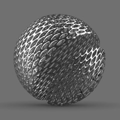 Metal Grid Rounded Patterned