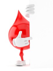 Blood drop character
