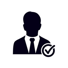 Add user sign icon. Add friend symbol. Flat design style.