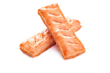 sweet buns on a white background