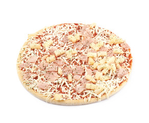 Frozen pizza isolated
