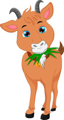 cute goat cartoon