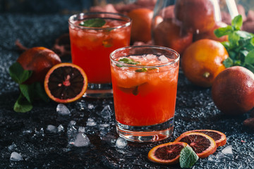 fresh blood orange juice