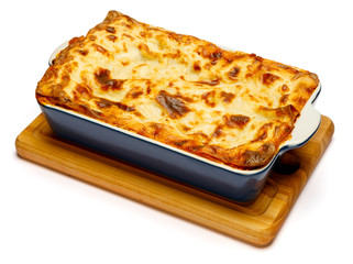 Lasagna in baking dish