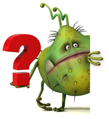 Fun germ - 3D Illustration