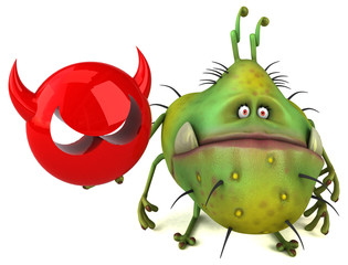 Fun germ - 3D Illustration