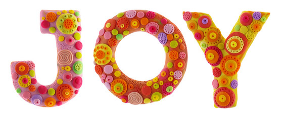 Plasticine volumetric symbols-letters and numbers, bright and colored