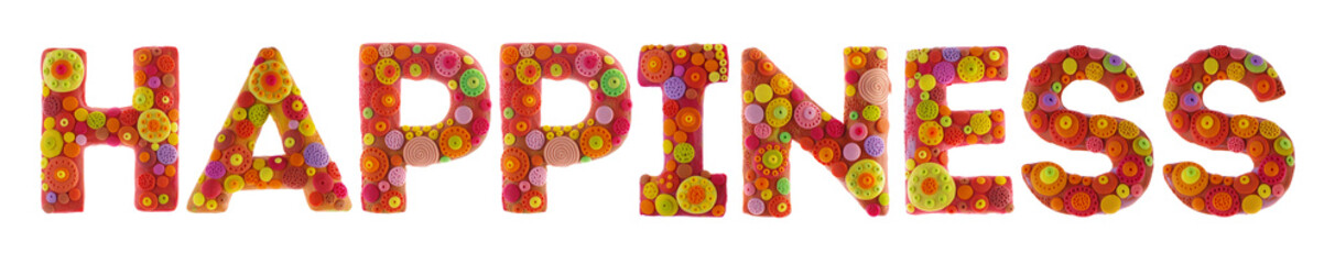 Plasticine volumetric symbols-letters and numbers, bright and colored