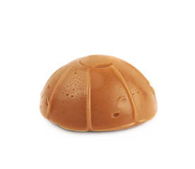 Toffee caramel chocolate candy isolated