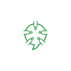 Social Chat logo template