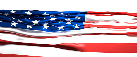 Flag of USA 3d rendering