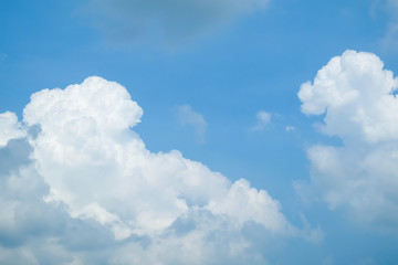 Naklejka na ściany i meble white cloud blue sky for backdrop background presentation use