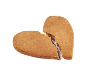 Heart shaped cookie broken