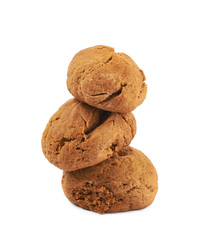 Ginger cookie isolated