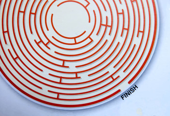 Maze exit ,businees concept