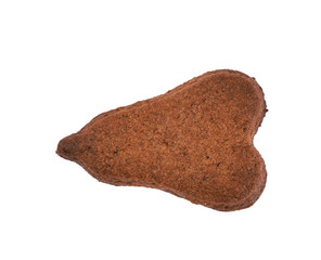 Fresh baked ginger cookie isolated