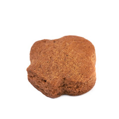 Fresh baked ginger cookie isolated