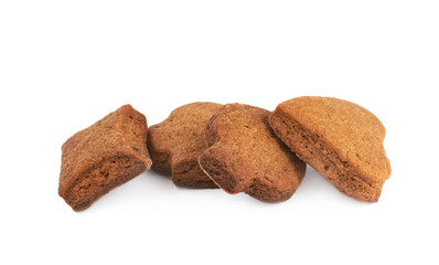 Pile of cookies isolated