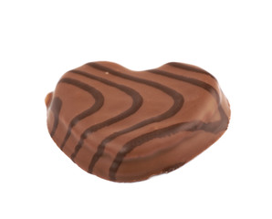 Heart shaped cookie isolated