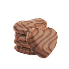 Heart shaped cookie isolated