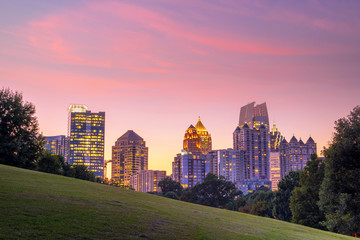 Fototapeta na wymiar Midtown Atlanta skyline
