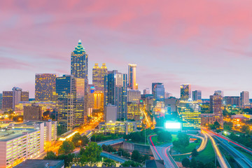 Fototapeta na wymiar Skyline of Atlanta city