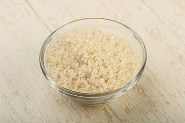 Raw rice heap