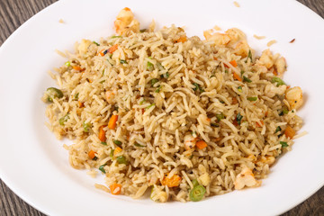 Fried rice with prawn
