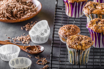 Banana wholegrain muffins