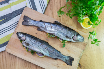 fish ready for baking
