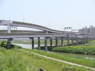 The left bank bike lane