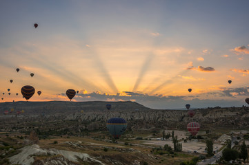 Hot Air Balloons over Cappadocia