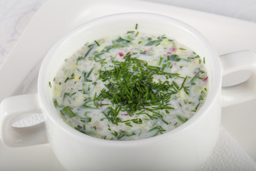 Okroshka soup