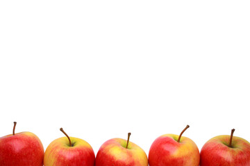 The red apples