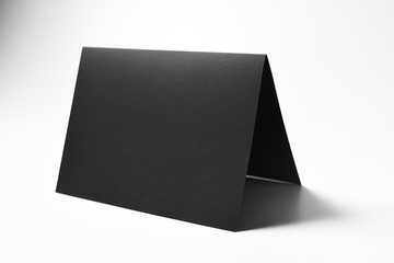 Blank black card 