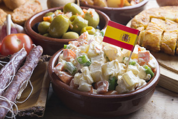 Ensaladilla Rusa (typical food in spanish)