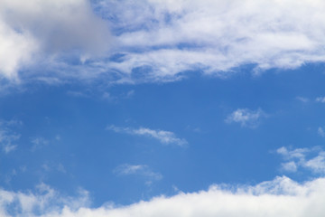 Beautiful blue sky with clouds