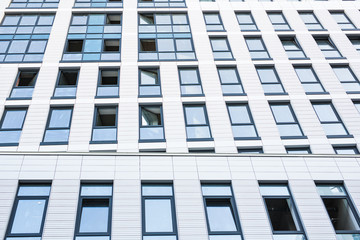 modern glass building skyscrapers of business center