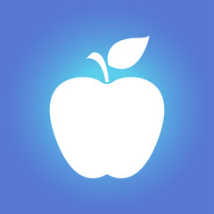 Apple icon. Healthy food concept. Naturopathy symbol.