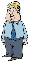  businessman caricature sketch