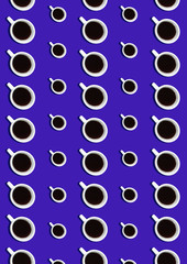 Sweet background. Seamless pattern with coffee cups