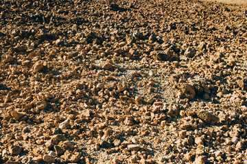 Texture of old lava