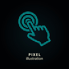 Target - pixel illustration.