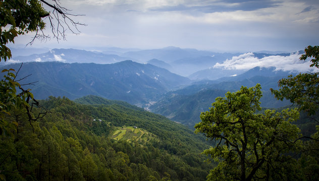Mountains and clouds in Almora