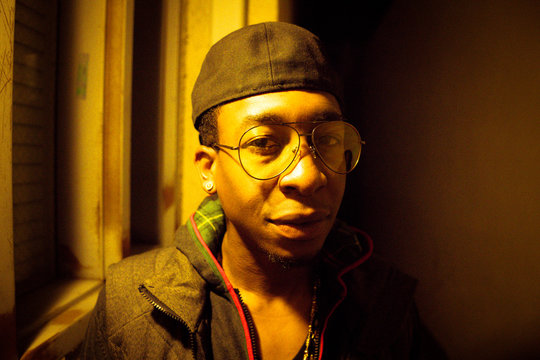 Portrait of man looking at camera