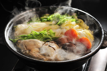 みんな大好きカキ土手鍋