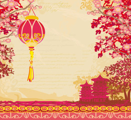 Mid-Autumn Festival for Chinese New Year card