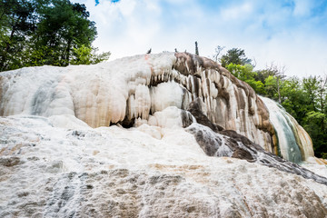 Les thermes Bagni di San Filippo en Toscane